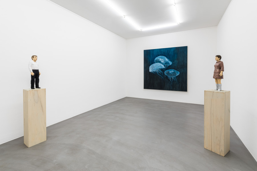 Exhibition view, Stephan Balkenhol, Mai 36 Galerie, 2023-2024.
