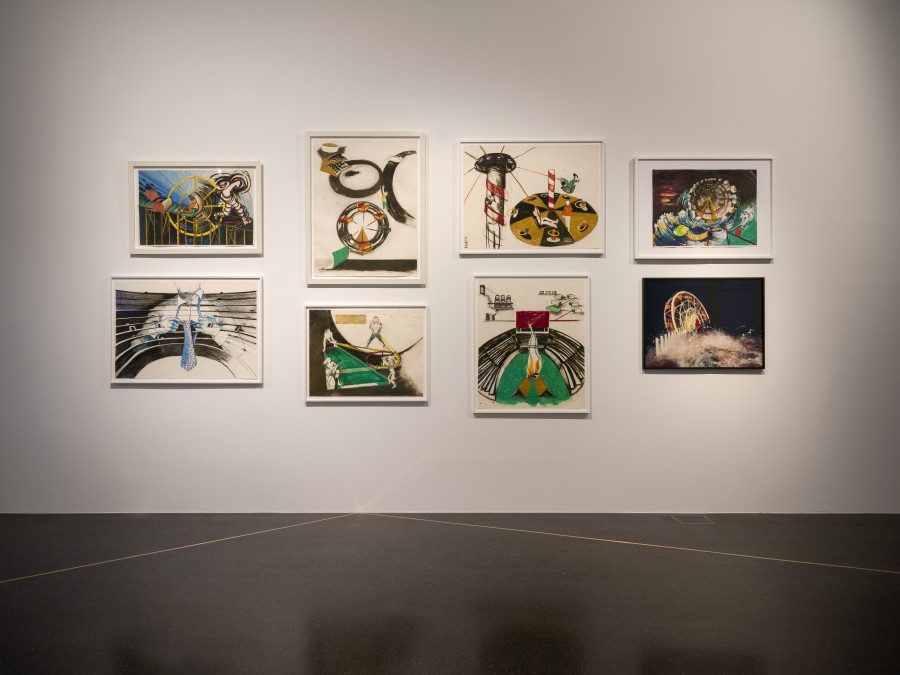 Ericka Beckman: Lucky Charm – Drawings and photographs from the 80’s until today, Exhibition view, 2023, Galerie Francesca Pia, Photo: Cedric Mussano.