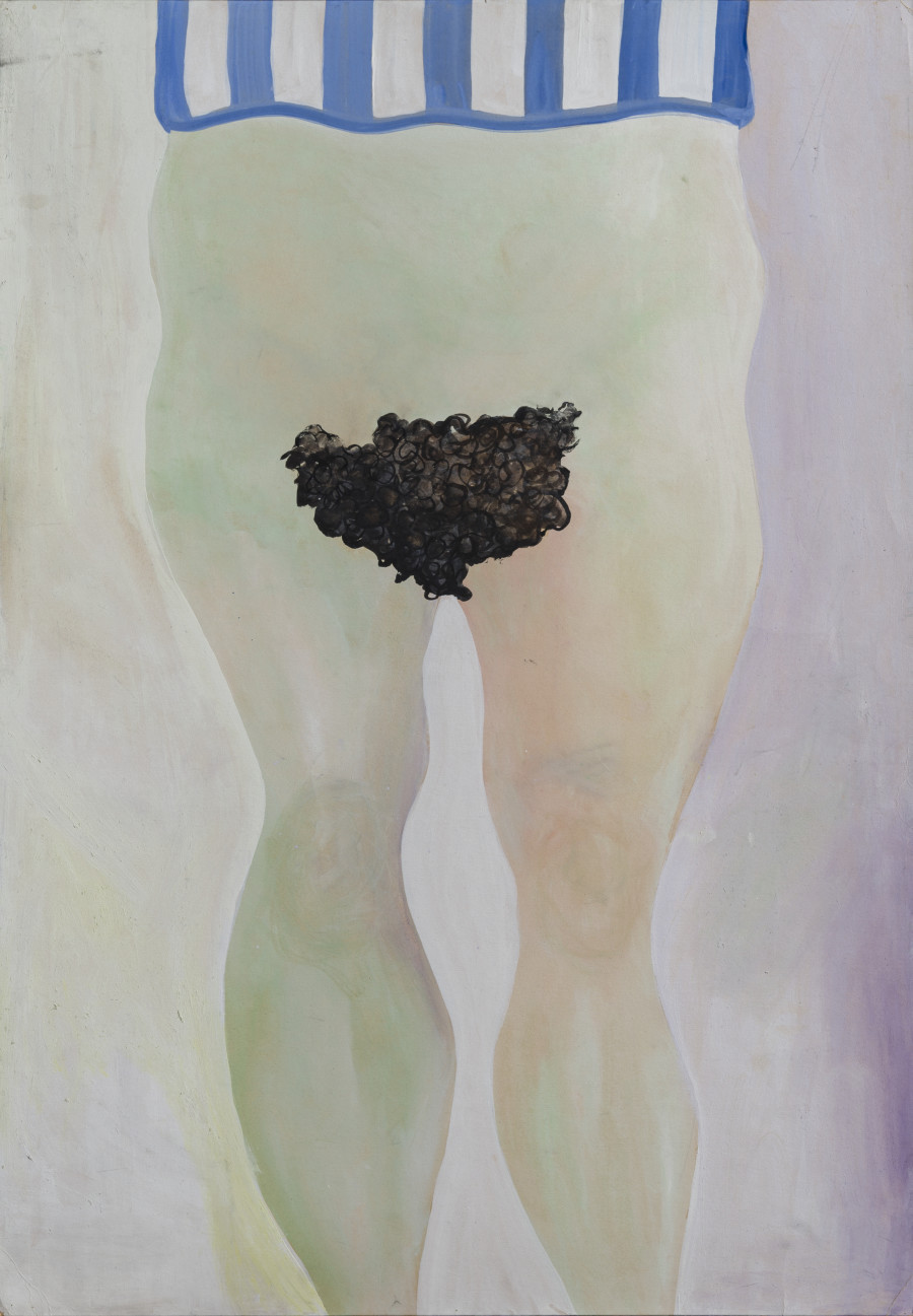 Cathy Josefowitz, Ohne Titel, ca. 1974, Öl auf Karton, 68 x 97.5 cm, Courtesy of Collection Pierre Sebaste Josefowitz